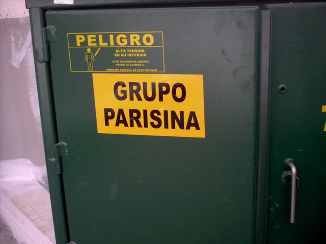 TRANSFORMADOR DE PEDESTAL PROPIEDAD DE GRUPO PARISINA